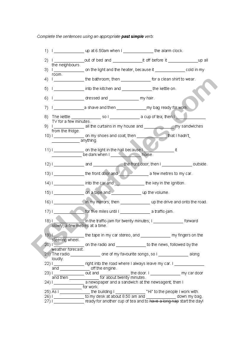 how to get to work from bed worksheet