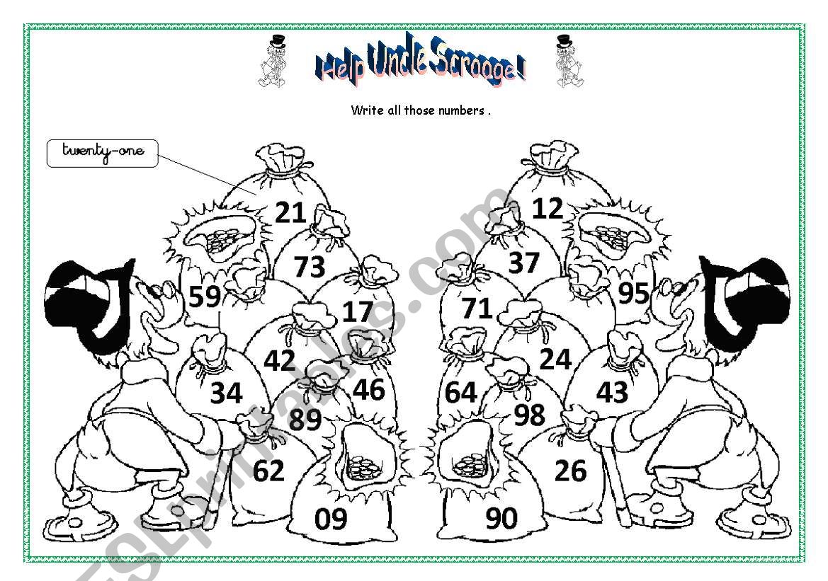 Help Uncle Scrooge 04 worksheet