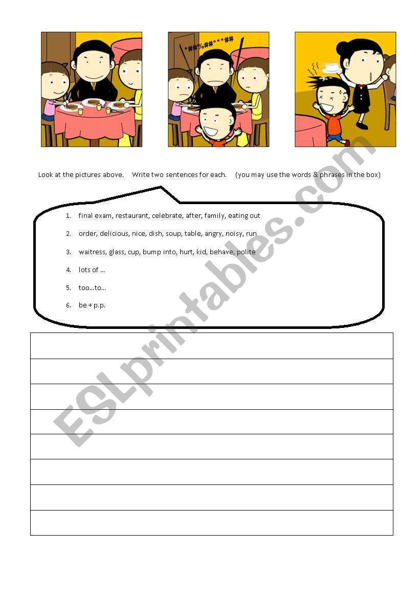 Manners worksheet