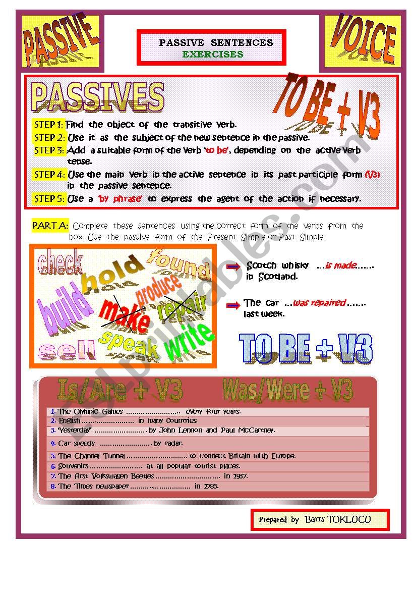 Passive Voice  worksheet