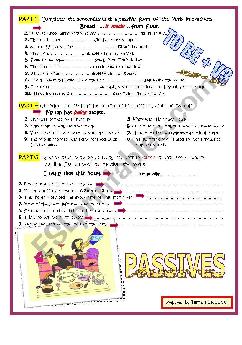 Passive Voice III worksheet