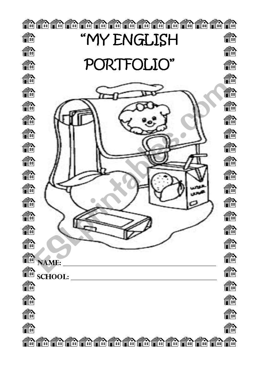 My English Portfolio 1/2 worksheet