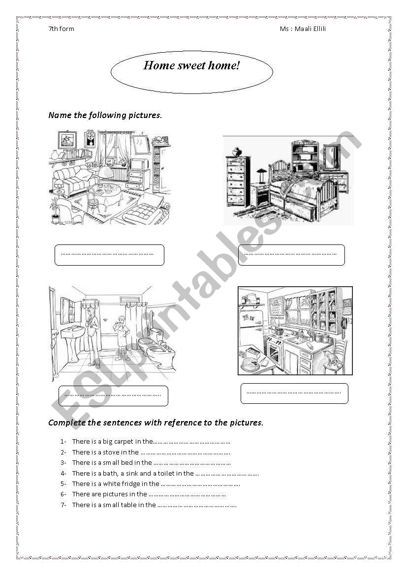 at home 2 worksheet