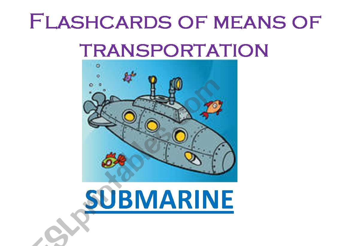 Means of Transportation 4/5 worksheet