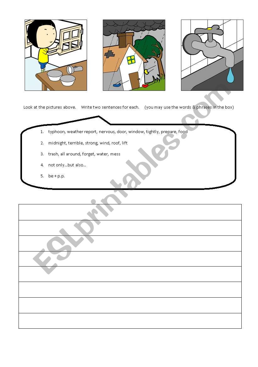 Weather worksheet