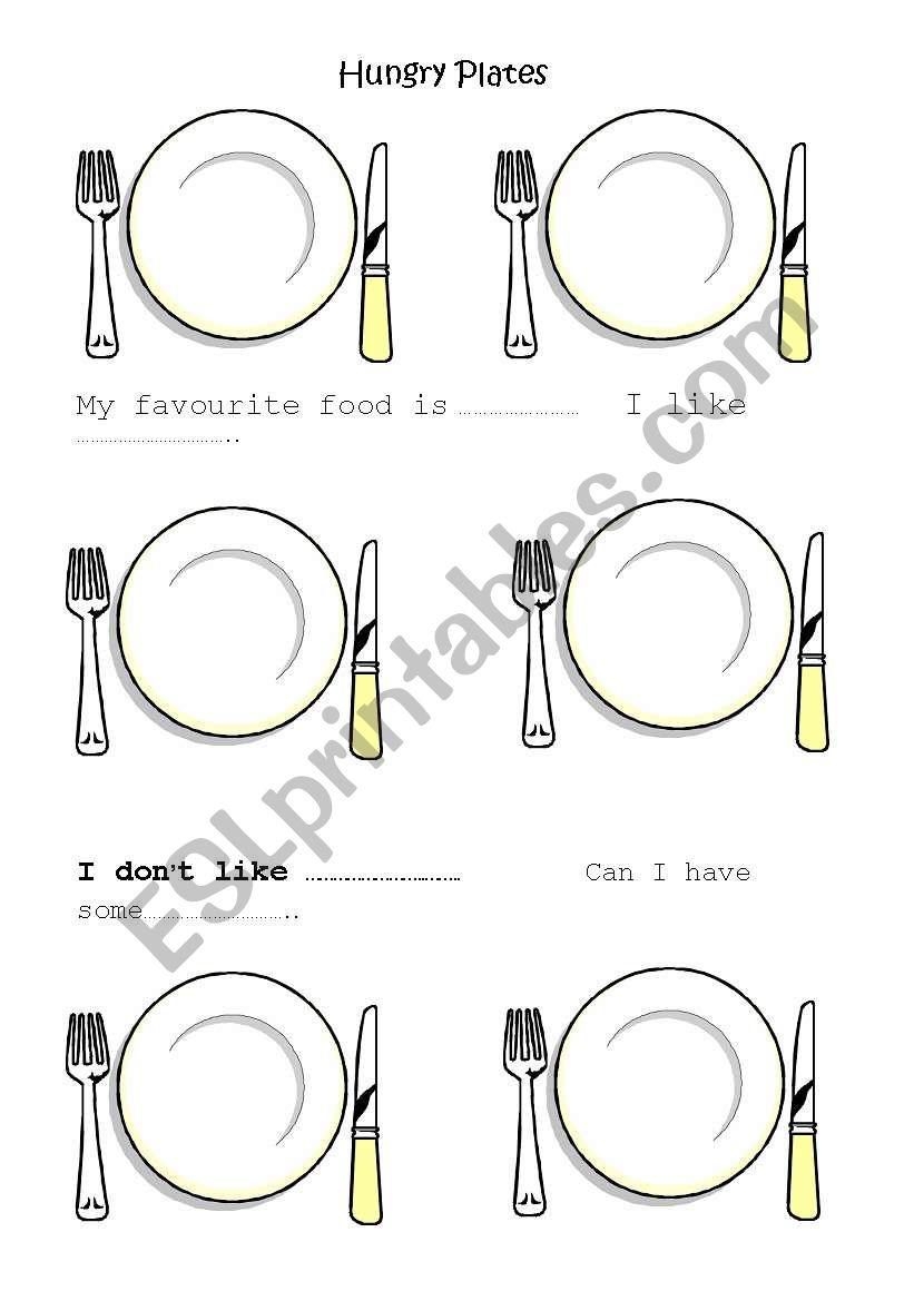 Hungry Plates:) worksheet