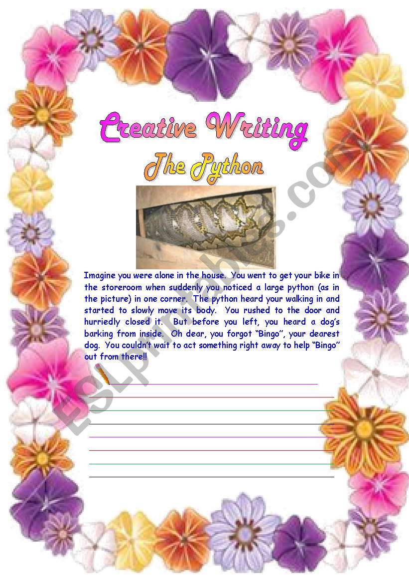 Creative Writing 09 worksheet