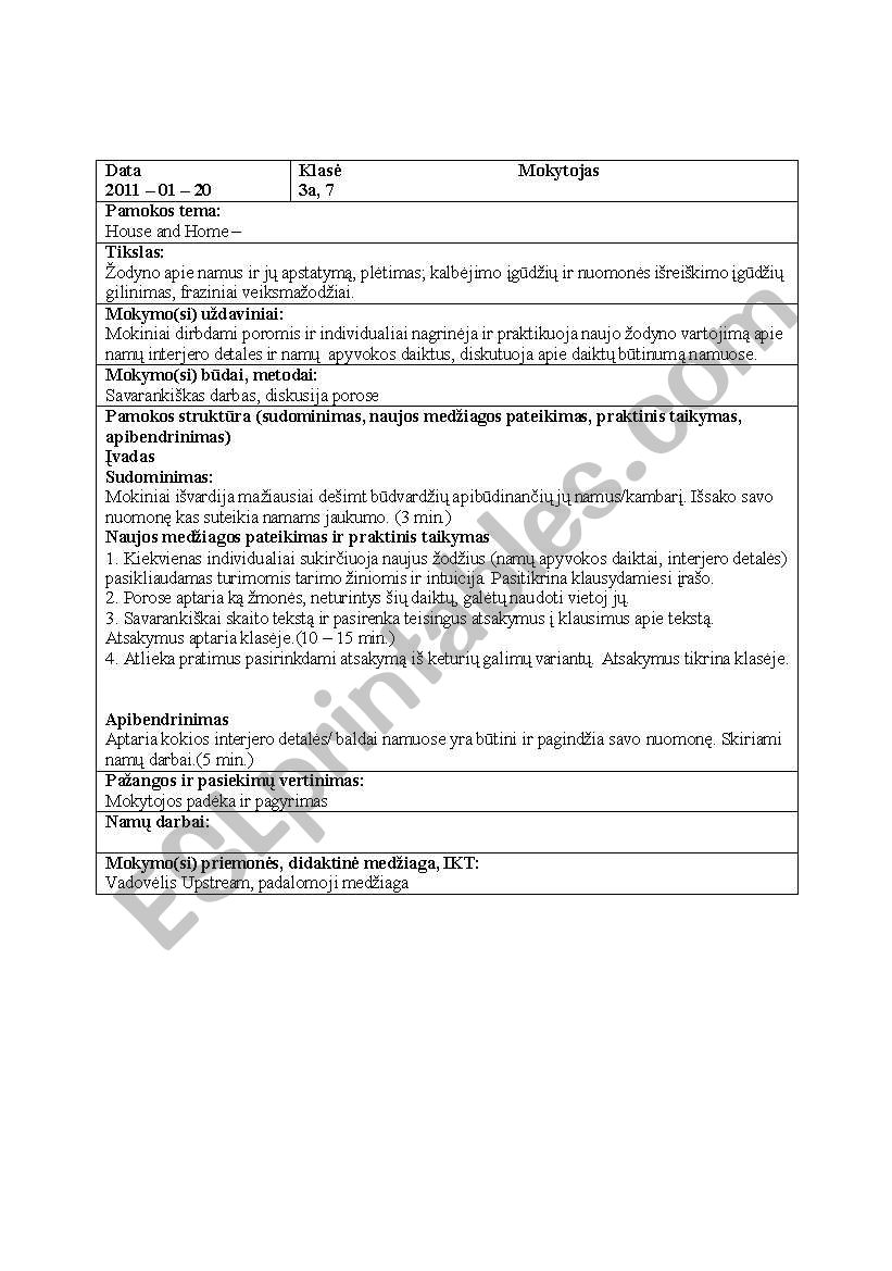 reported speech plan worksheet