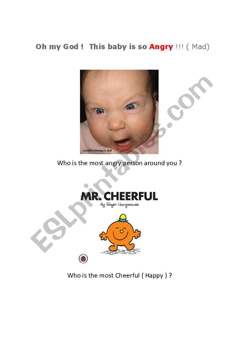feelings worksheet