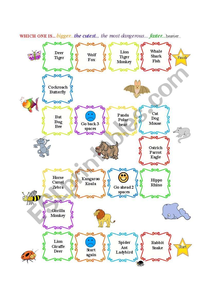 Compare Animals worksheet