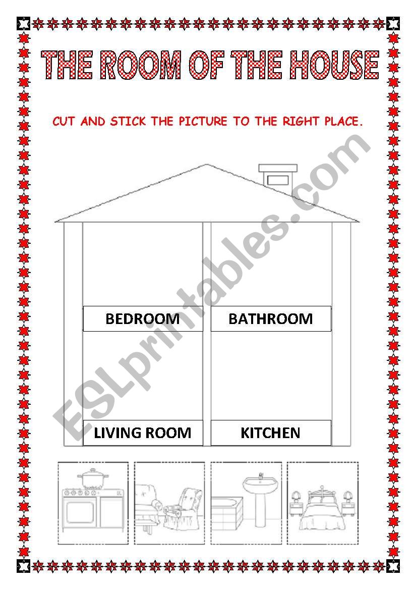 THE ROOM OF THE HOUSE worksheet