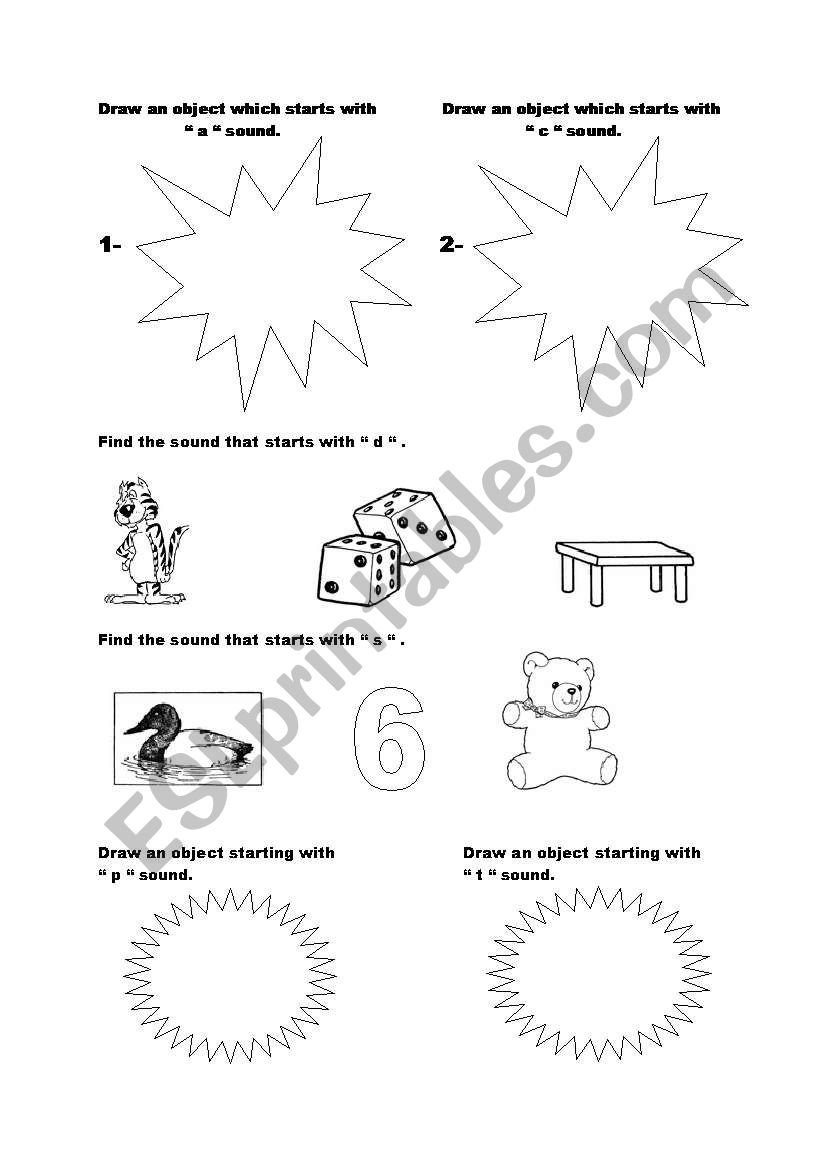 sounds worksheet