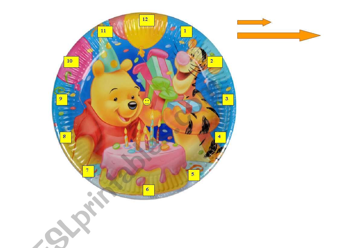 Telling the Time with Winnie the Pooh poster ( CUT, PIN, POINT)