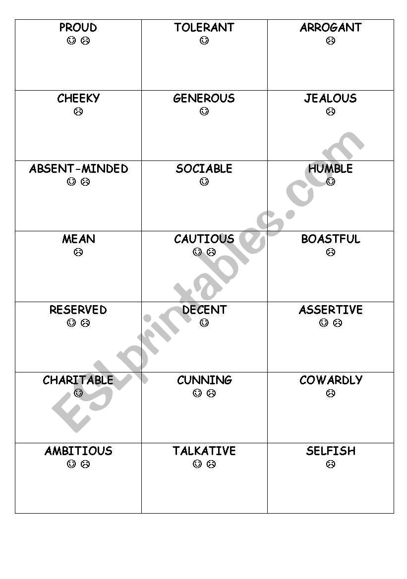 Adjectives_Personality worksheet