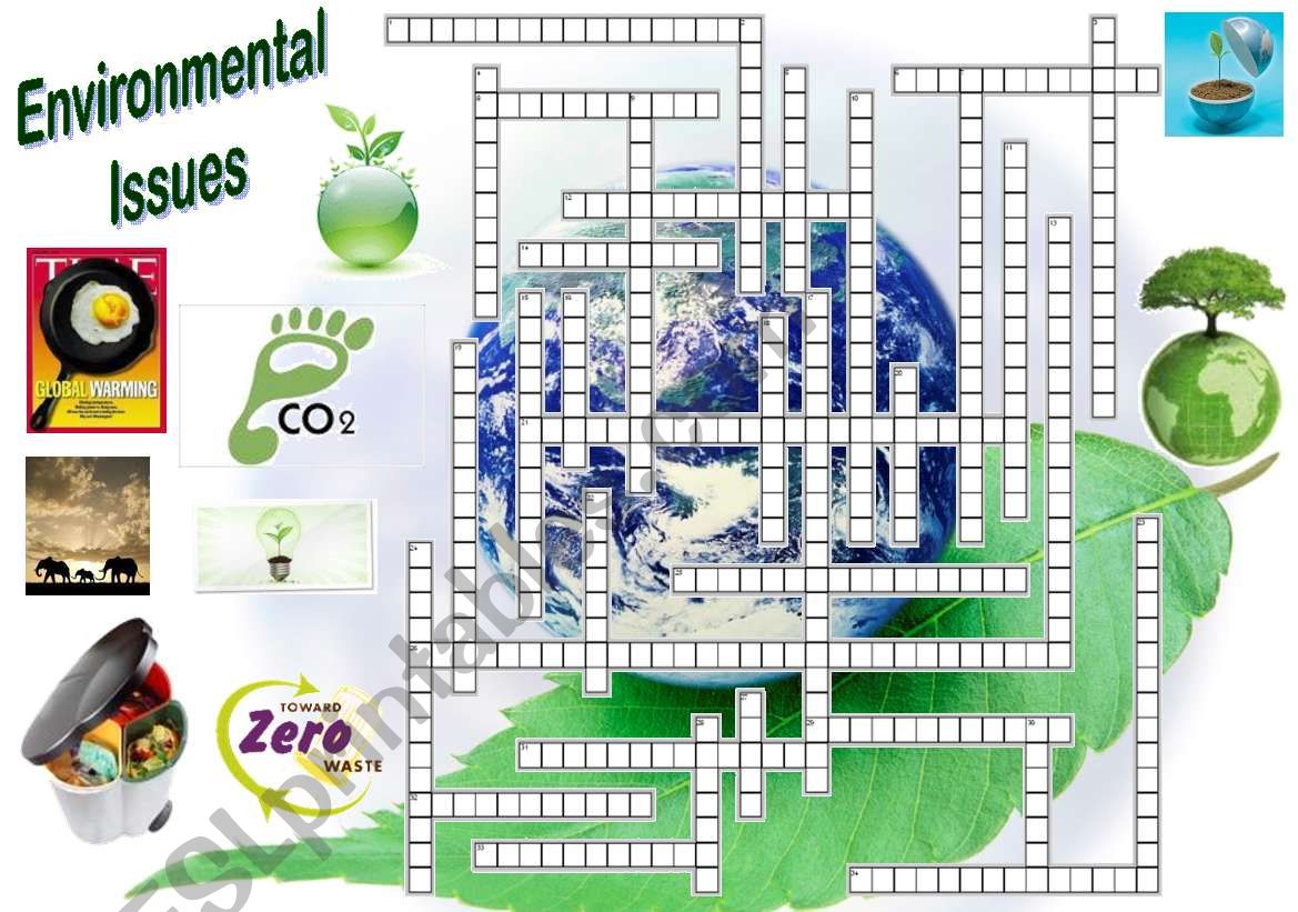 ENVIRONMENTAL ISSUES -crosswords-