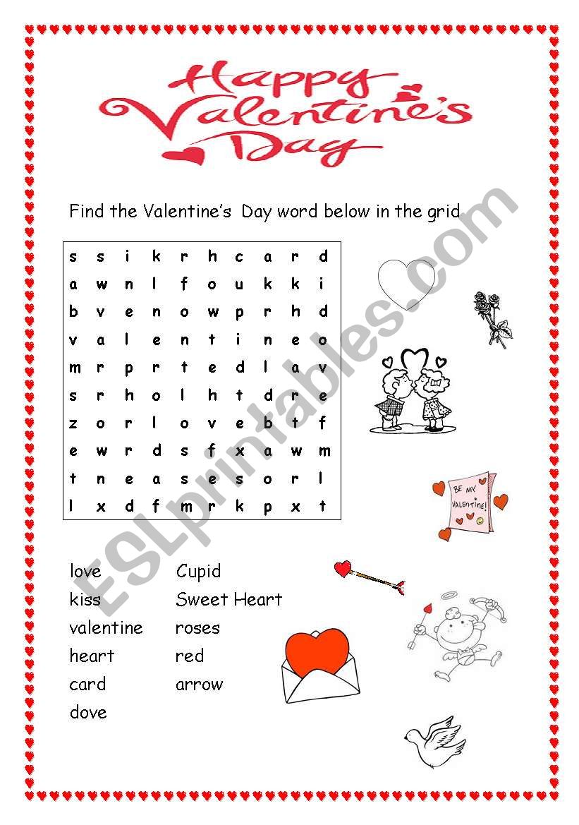 Happy Valentines Day worksheet