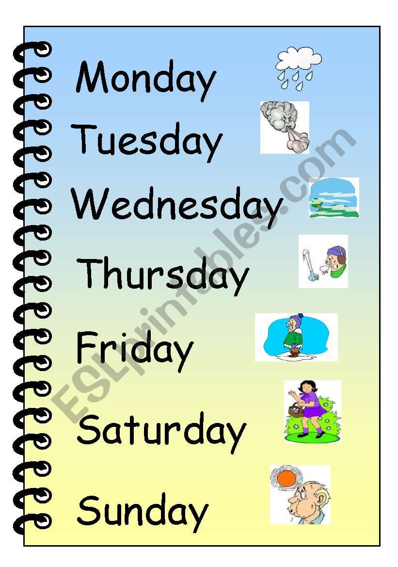 Days of the week and the weather