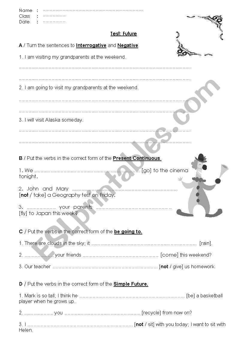 Test Future worksheet