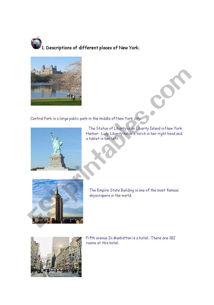 new york worksheet