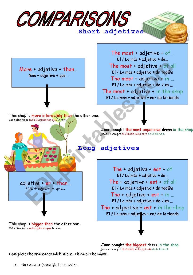 COMPARISONS worksheet