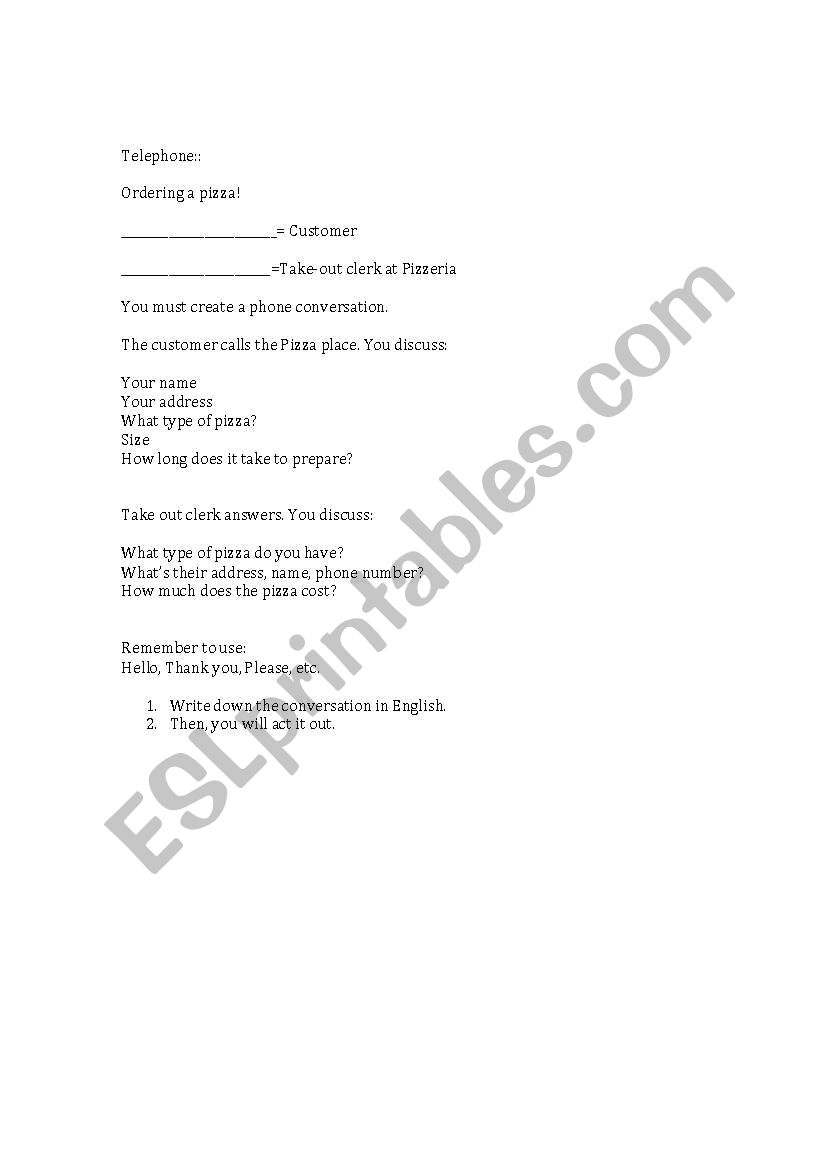 Practice worksheet