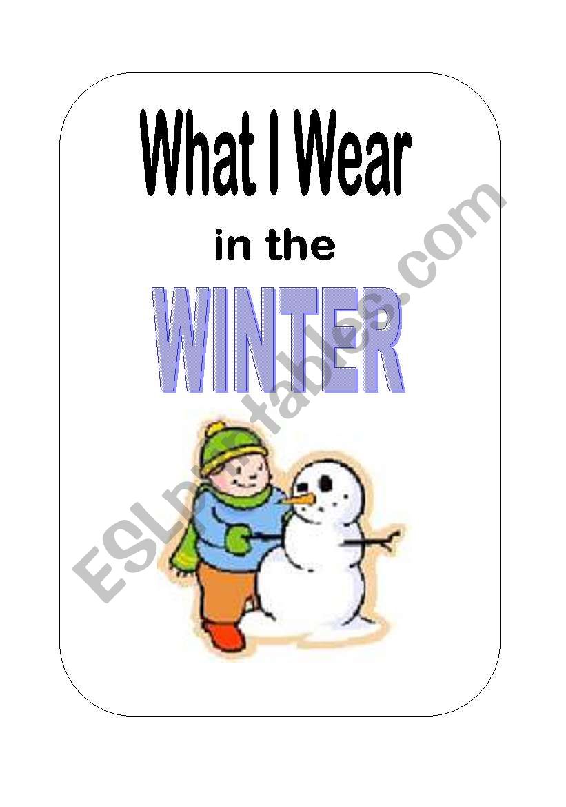 What I Wear in the Winter worksheet