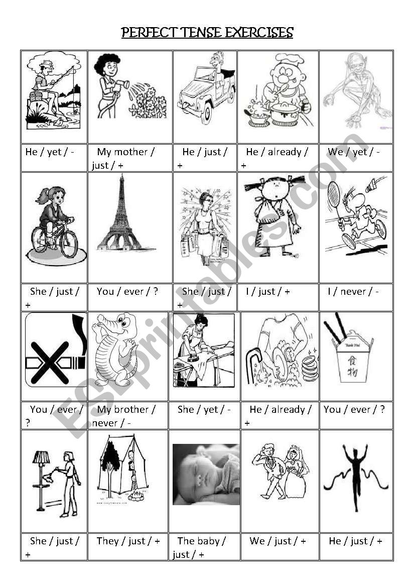 PRESENT PEFECT TENSE - EXERCISES