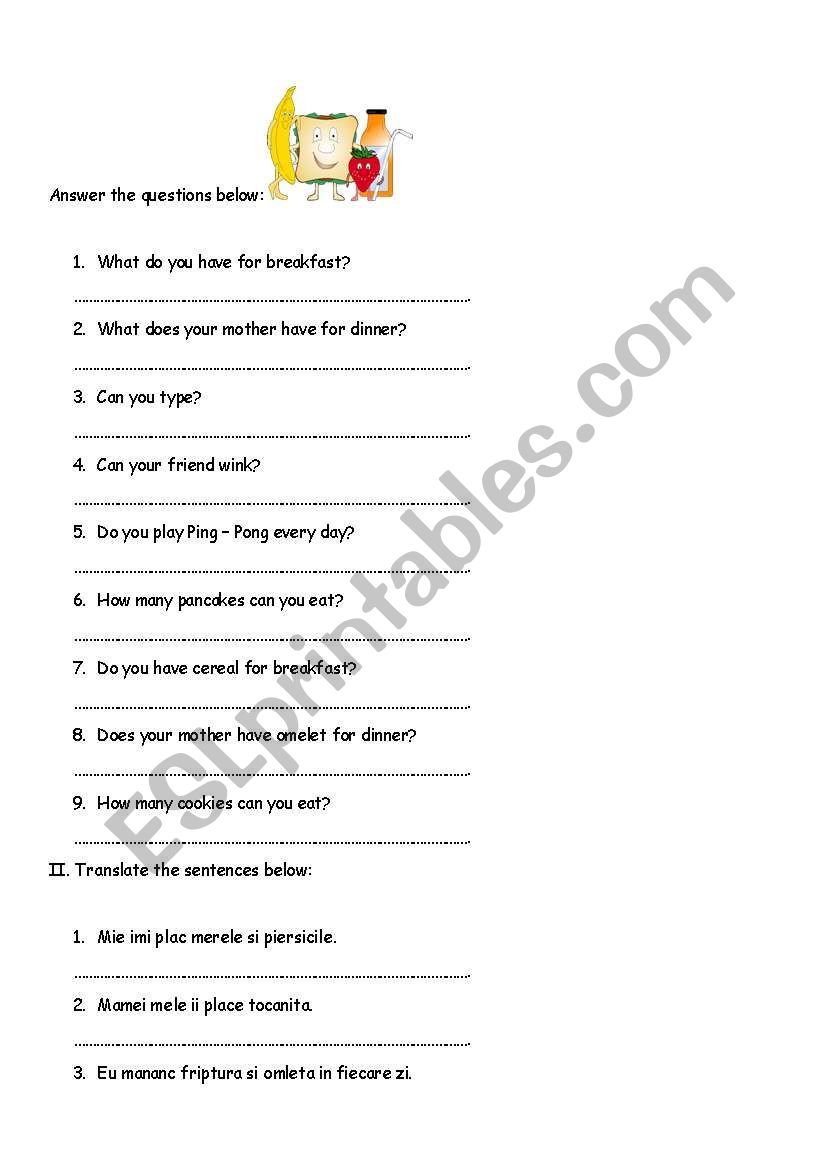 present simple worksheet