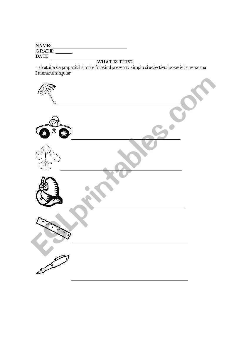 what is this? worksheet