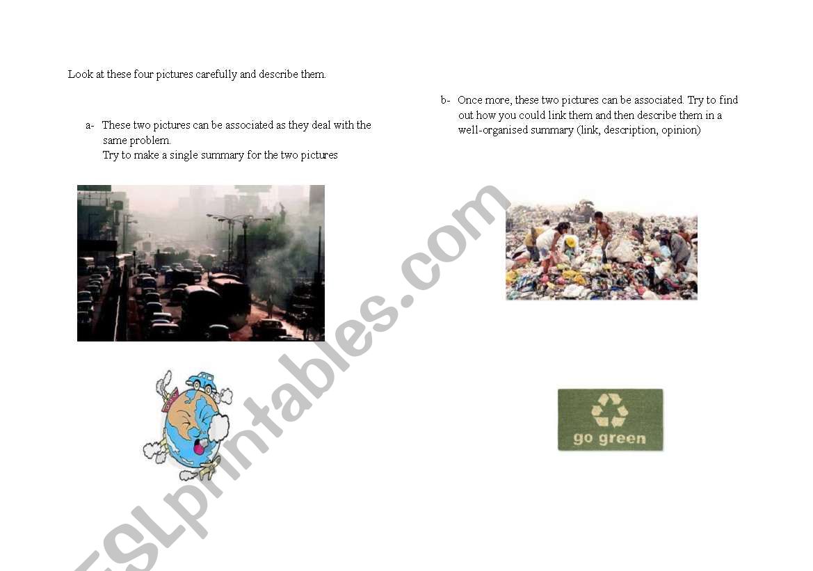 images on climate change worksheet