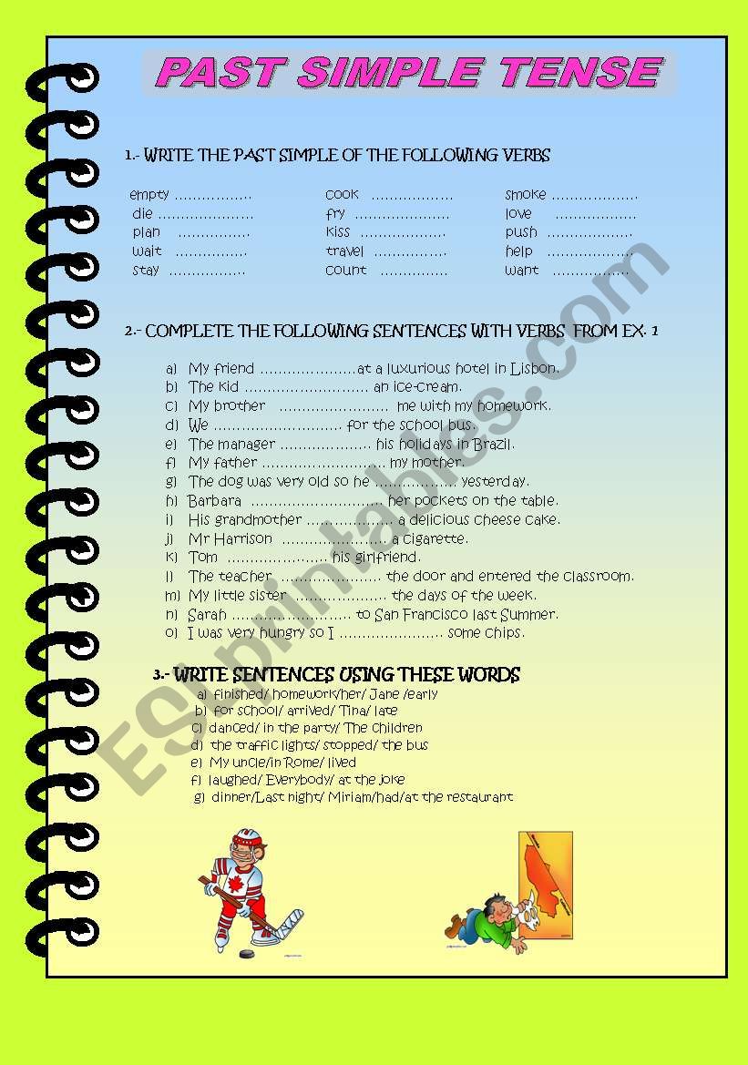 PAST SIMPLE TENSE worksheet