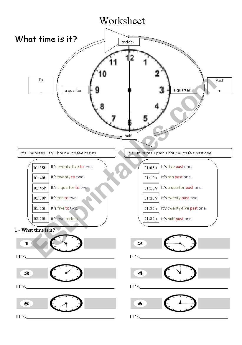 Revisions Worksheet worksheet