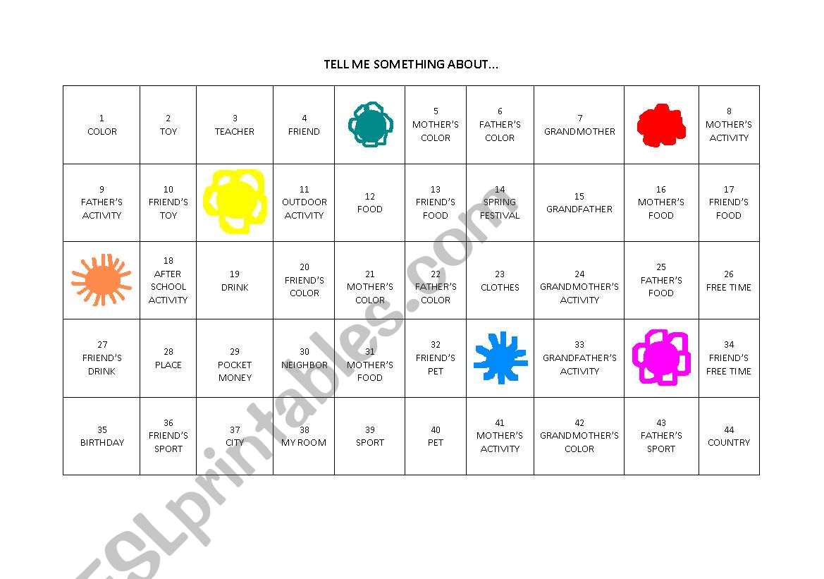 WARMING UP GAME SIMPLE worksheet