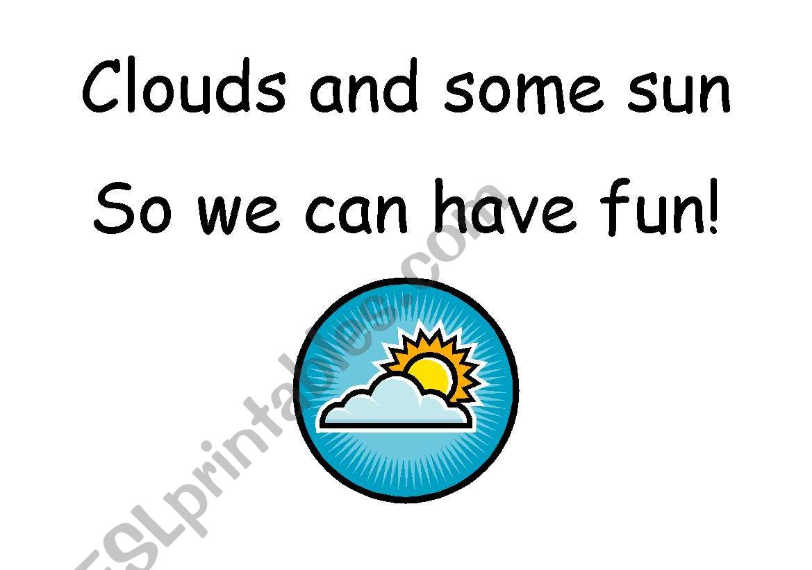 Weather-rhymes worksheet