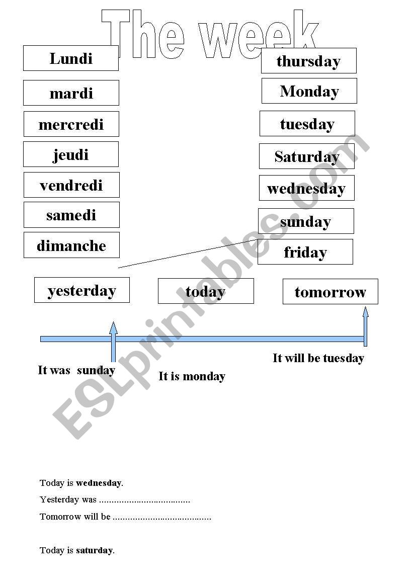 week worksheet