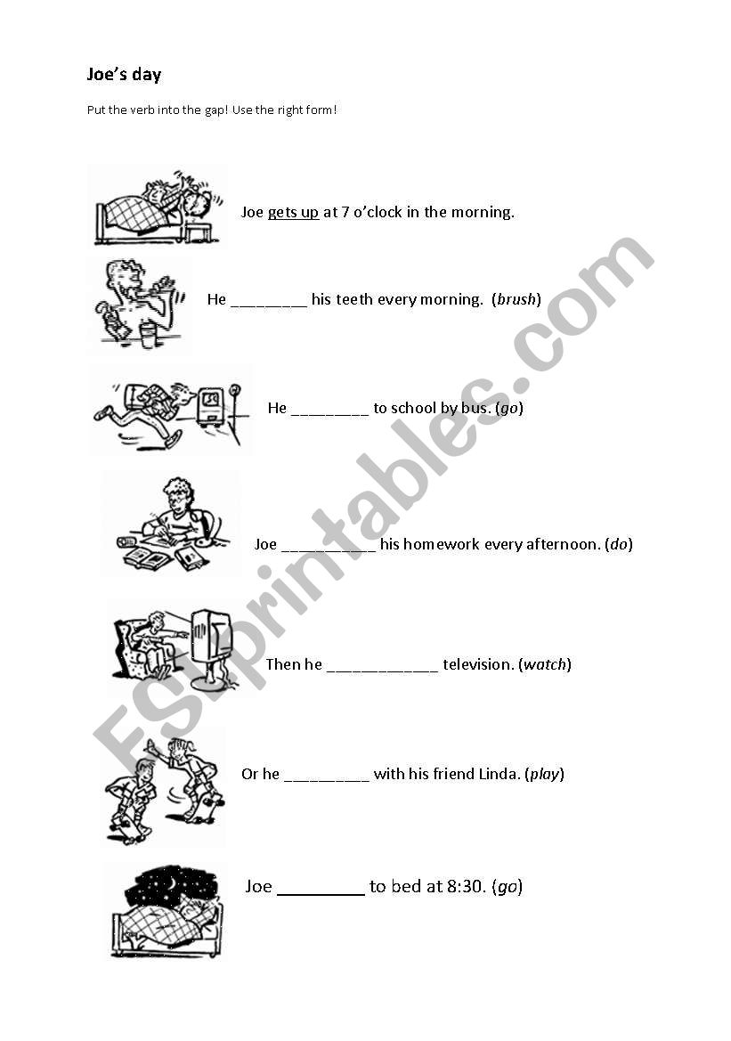 third persons s - 3rd person simple present