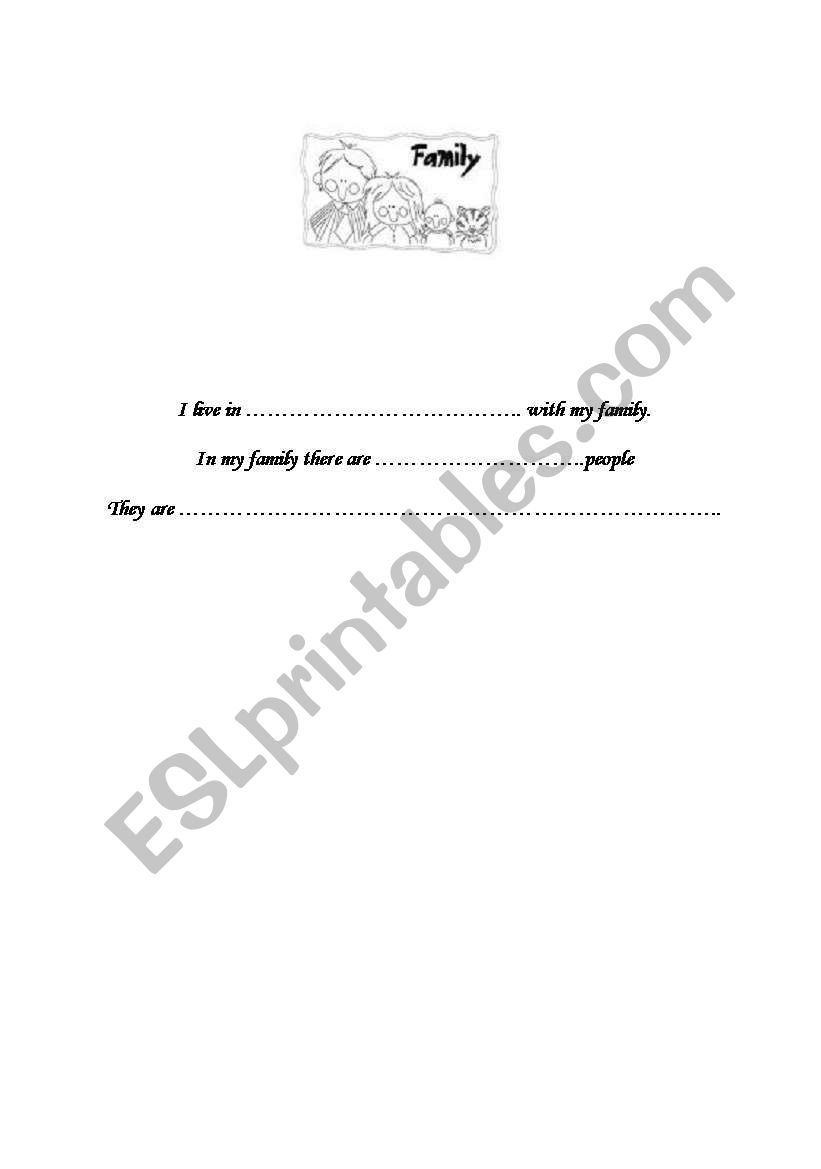 family worksheet