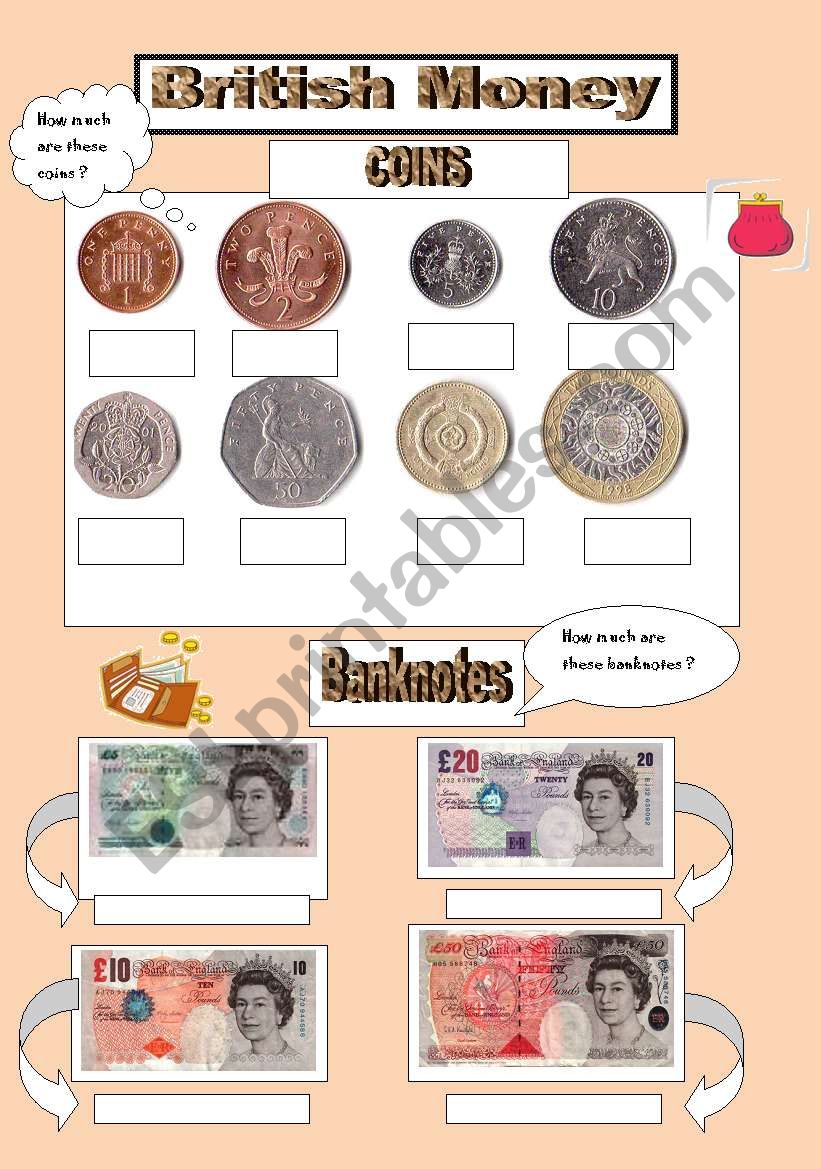 British Money worksheet