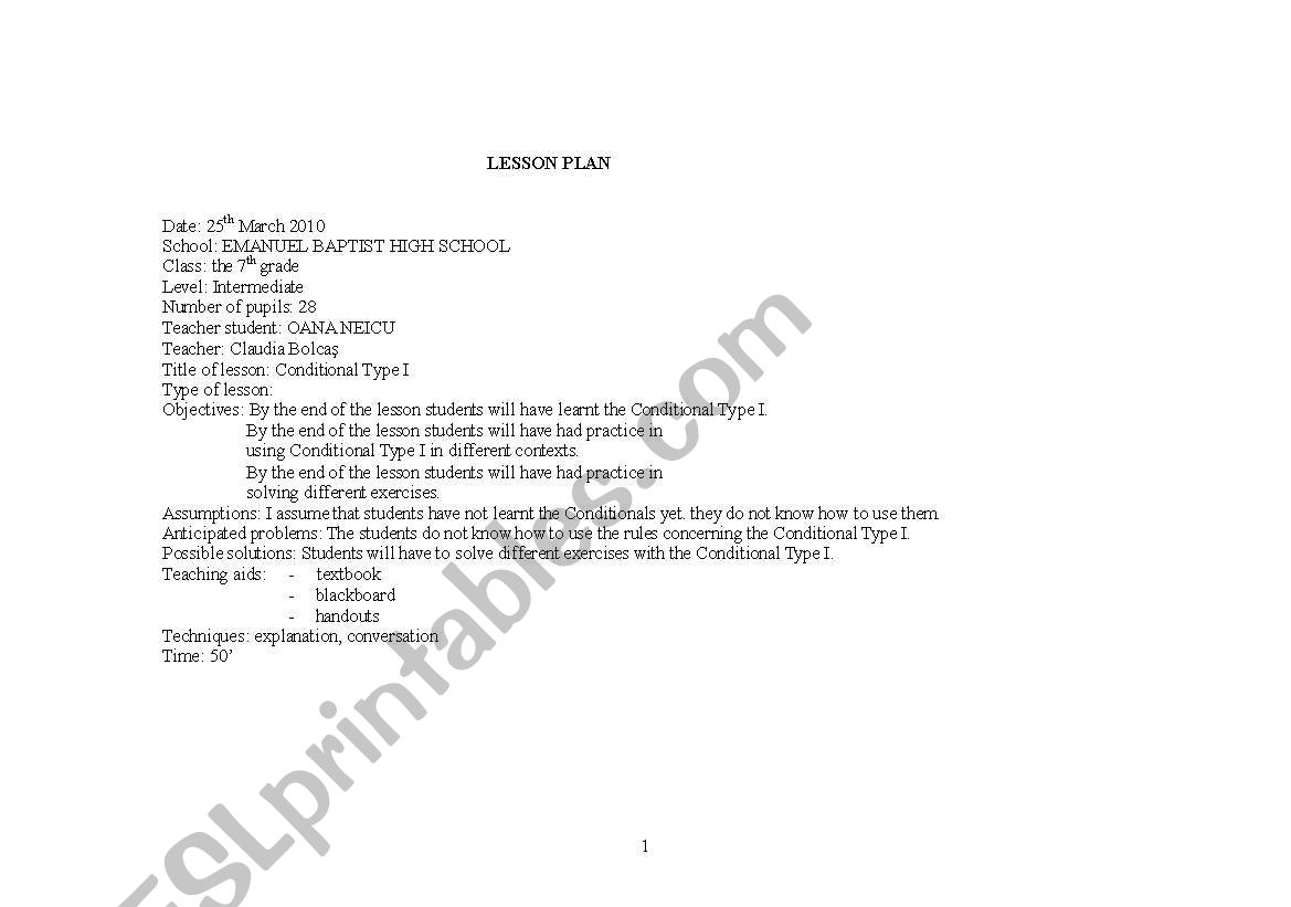 Lesson Plan Adjectives and Adverbs