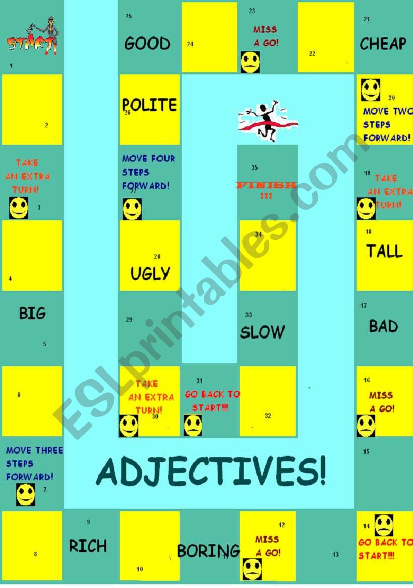 The adjective is games. Comparatives and Superlatives Board game. Comparative adjectives Board game.