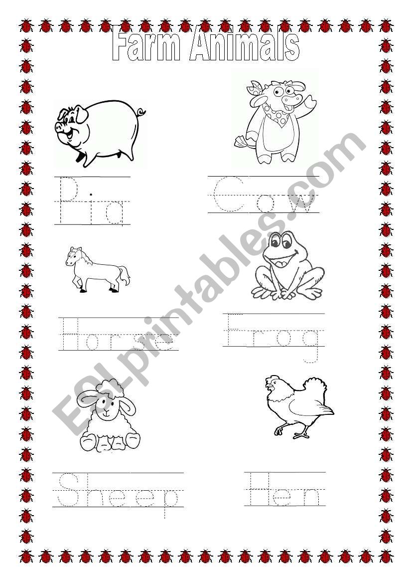 Farm Animals worksheet