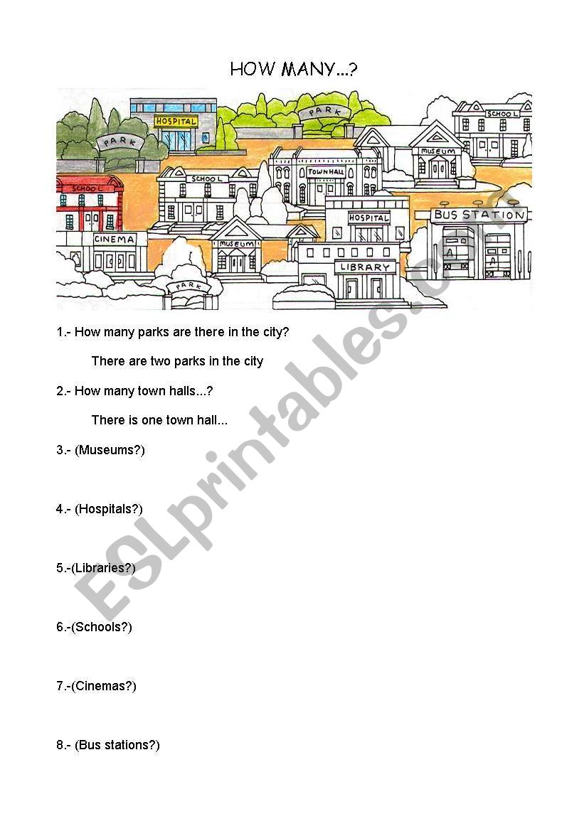 The City  worksheet