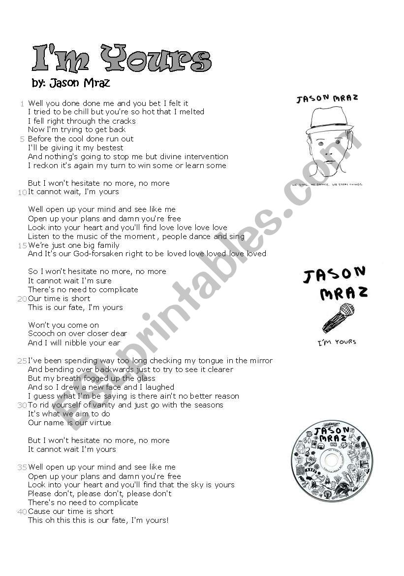 Jason Mraz - IÂ´m Yours - 2 pages