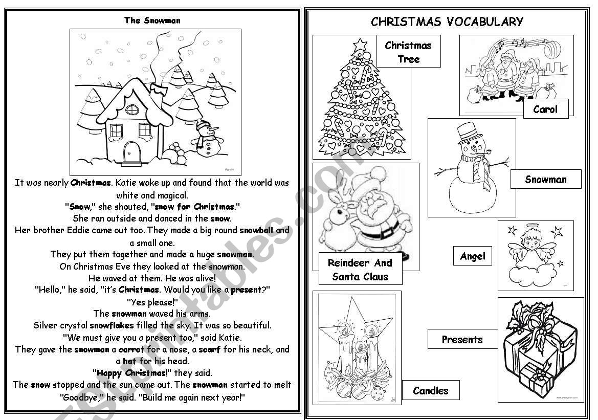 CHRISTMAS worksheet