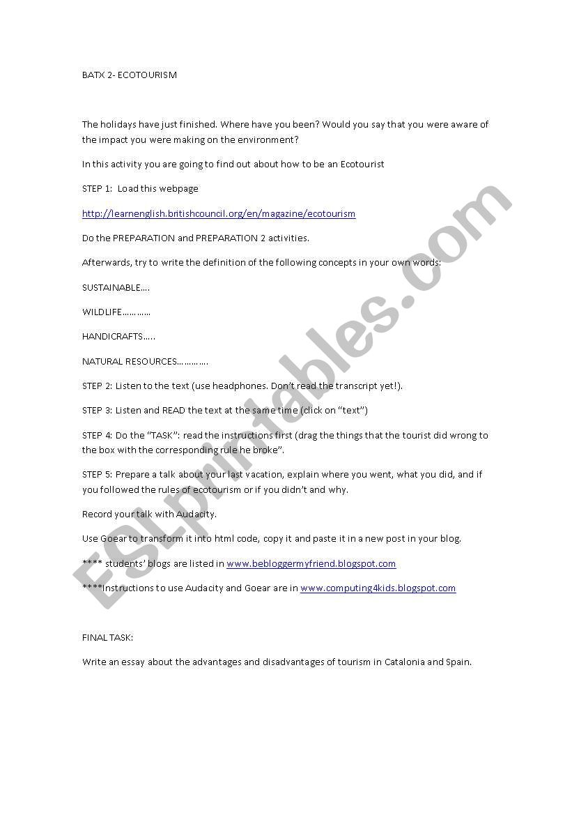 POPULATION GROWTH worksheet