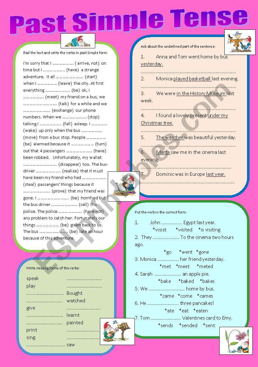 Past Simple worksheet