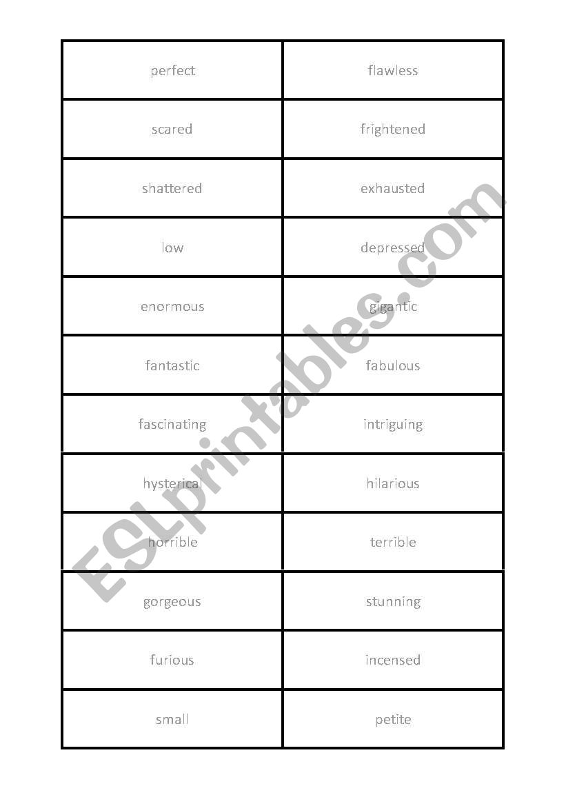 memory game  worksheet