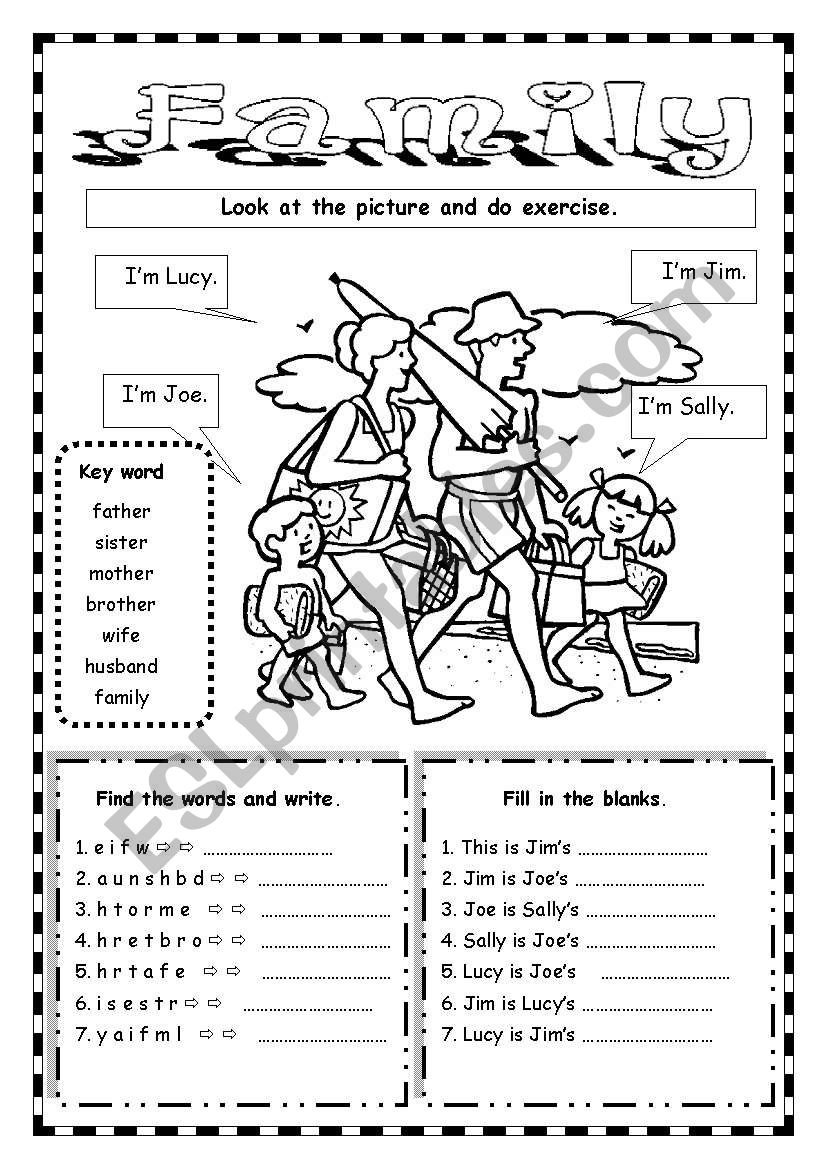 Family worksheet