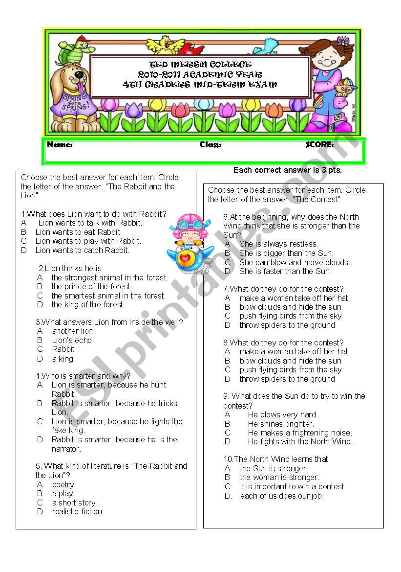 CORNERSTONE SKILLS worksheet