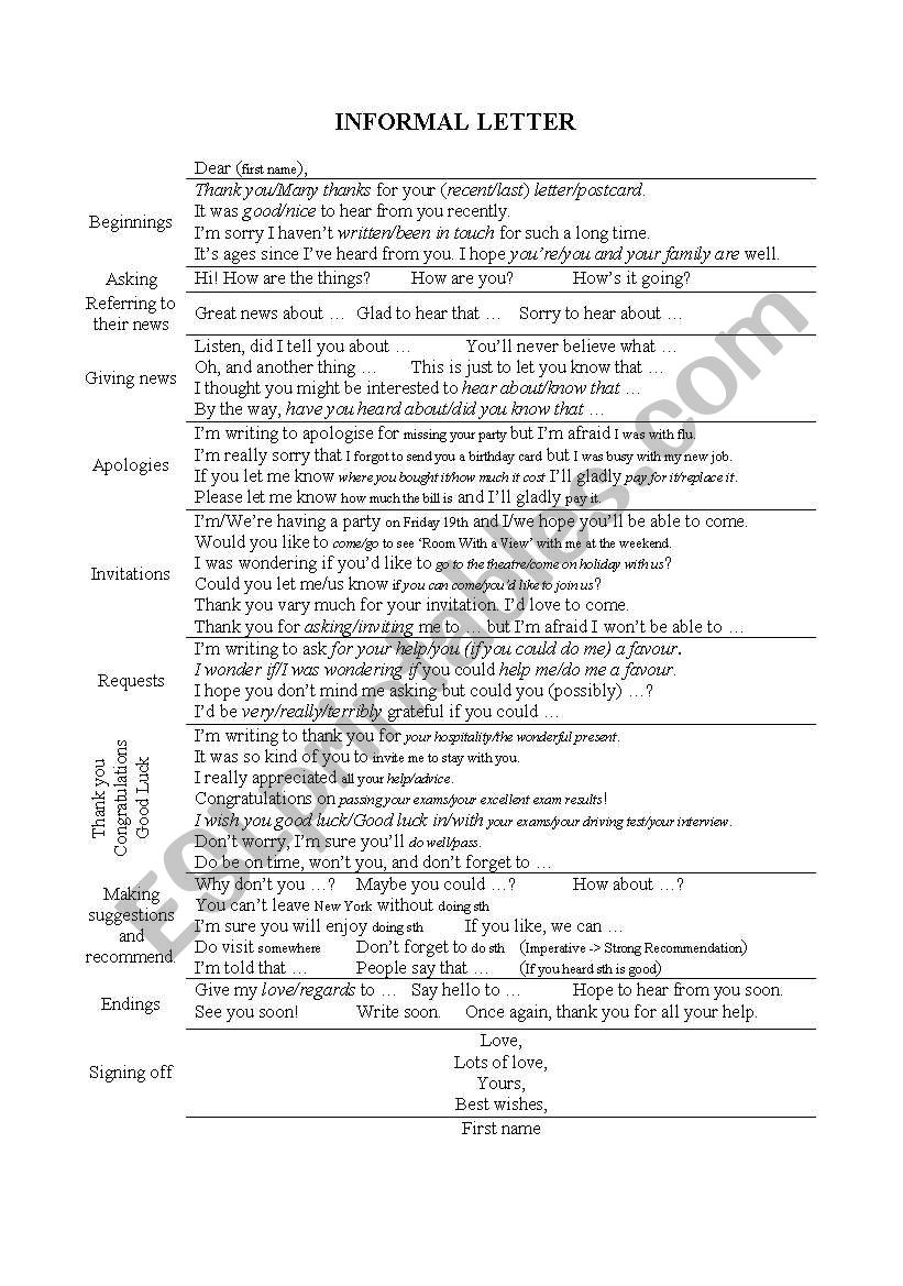 FCE Test worksheet